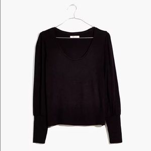 ♥️ NWT Madewell Puff Sleeve Scoop Neck ♠️